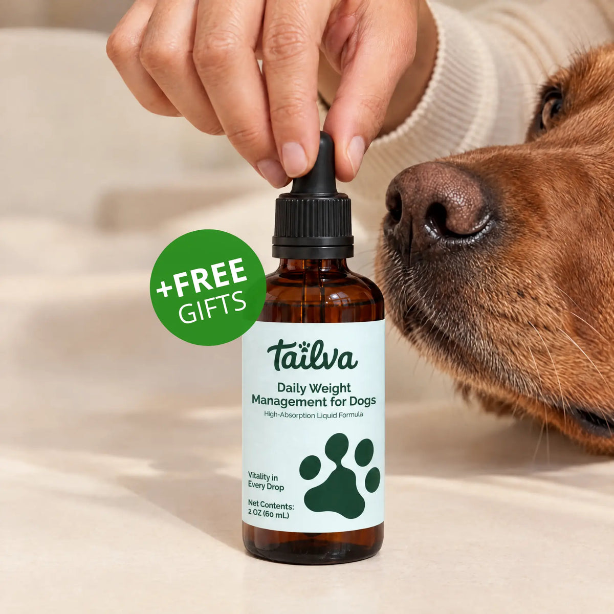 Daily Weight Management Drops for your Dog™